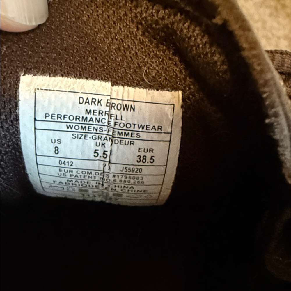 Merrell Brown Hiking Shoes - Picture 9 of 9